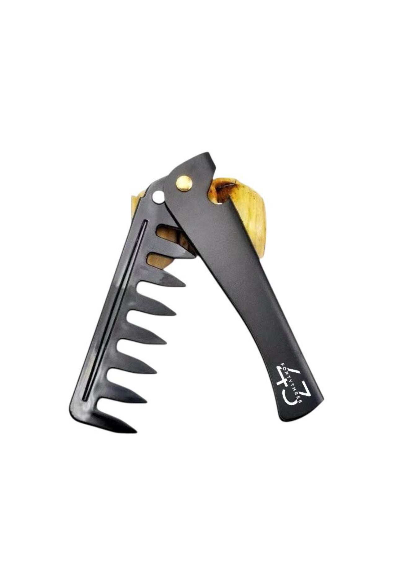 43 Flick Comb With Pouch (Grey)